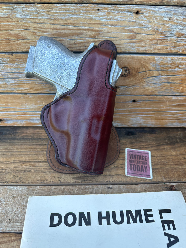 Vintage Don Hume H720 Brown Leather Paddle Holster For S&W Chiefs Special 45