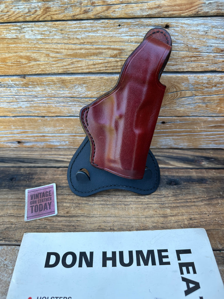 Don Hume H720 Paddle Holster Brown Leather for Colt Defender Series 90