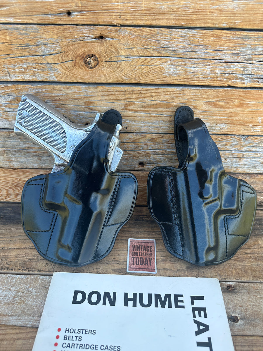39:59 Don Hume Black Brown Leather H721 5M Holster For S&W 39 59 459 659 390 ...