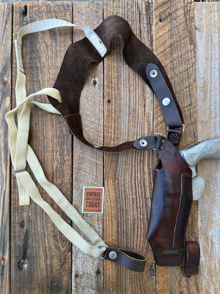 Smith & Wesson Leather Shoulder Holster For Small Revolver S&W Colt 3 4 Revolver