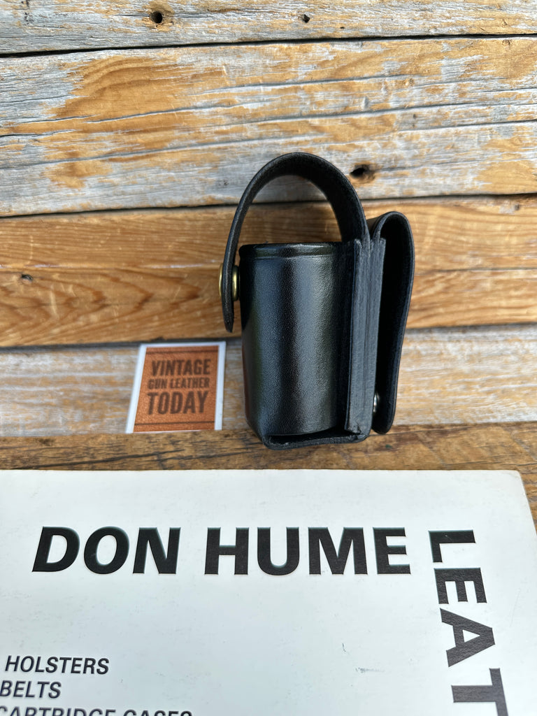Don Hume C309-F Black Leather Brass Snap 2oz OC Mace Holder MK2 OC10