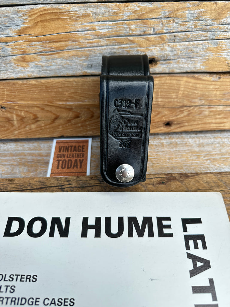 Don Hume C309-F Black Leather Brass Snap 2oz OC Mace Holder MK2 OC10