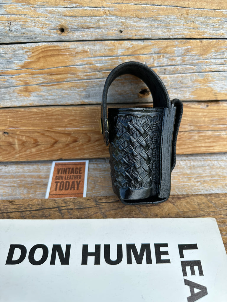 Don Hume C309-3 Black Basket Leather Brass Snap Duty OC Mace Holder MK III MK 3