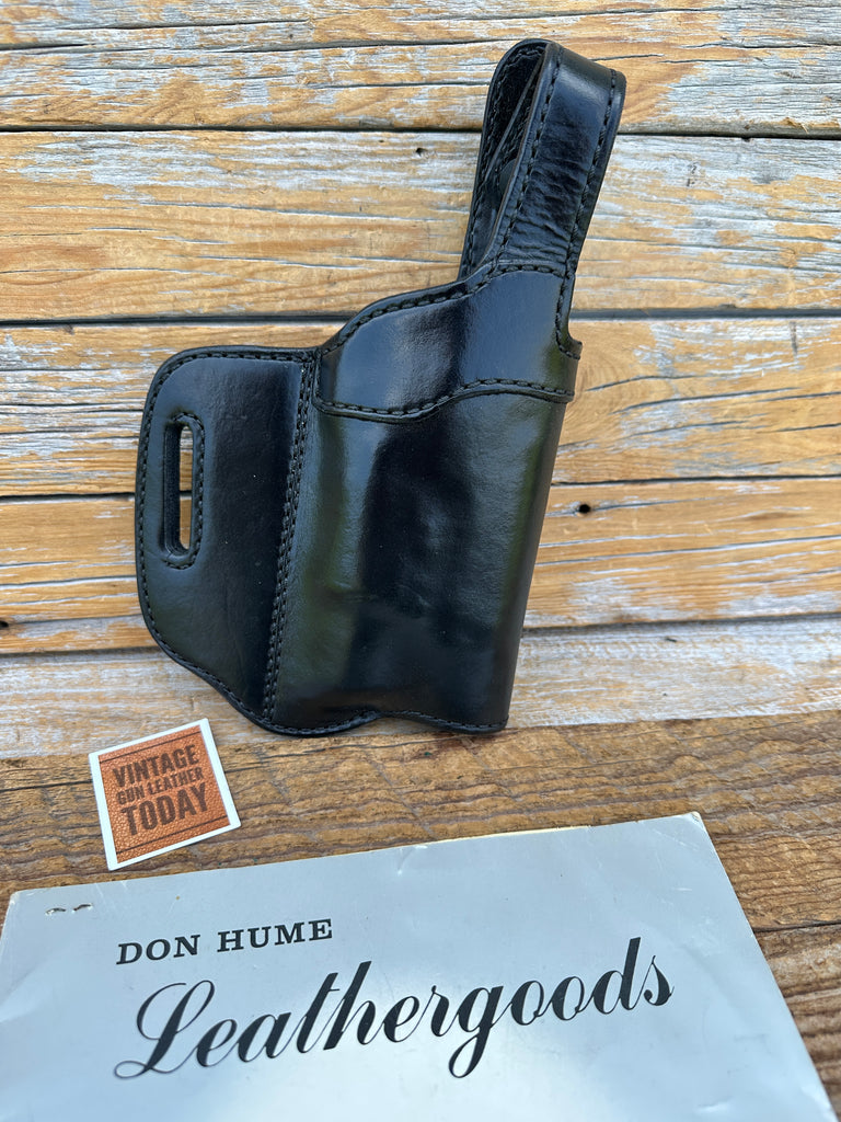 Don Hume Tac Light Holster Black Leather For S&W M&P .40 w/ x300 Surefire Light
