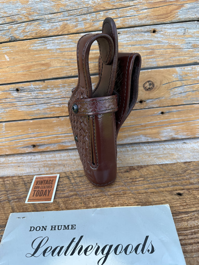 Don Hume H746 Brown Basket Leather Lined Security Holster for GLOCK G17 G22 G31