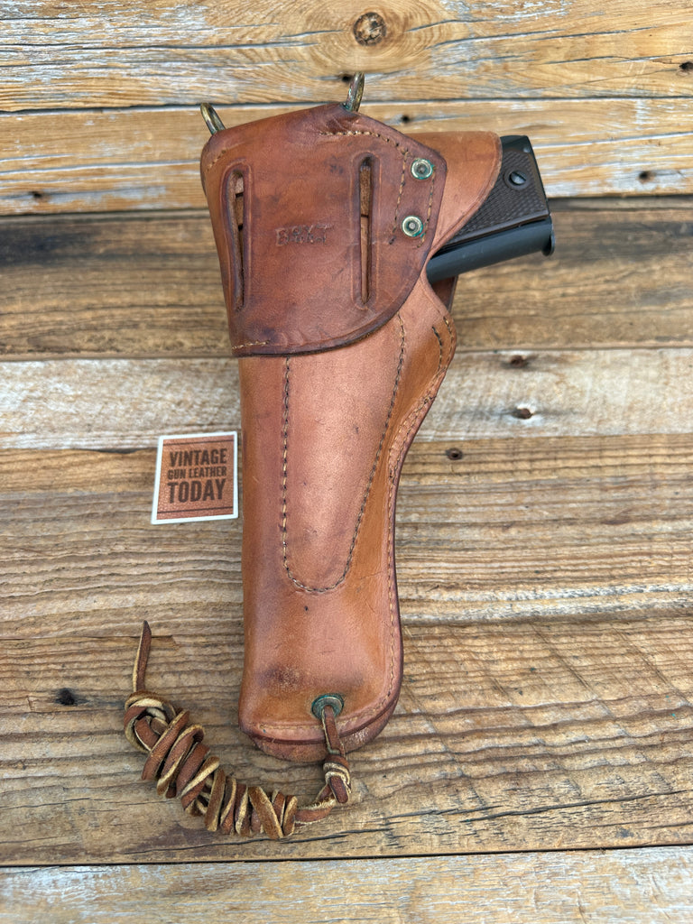 Vintage World War 2 WW2 BOYT 44 Brown Leather M-1916 Holster For Colt 1911