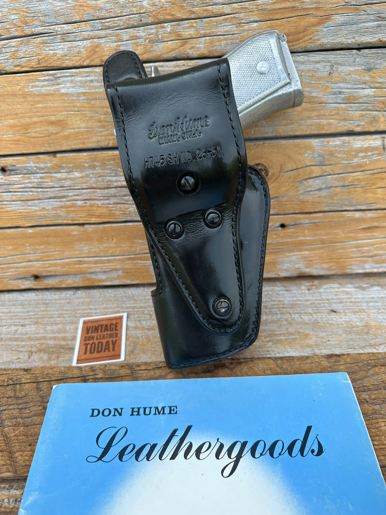 Don Hume 745 Level 2 Plain Leather Retention Security Holster for Beretta 92 96