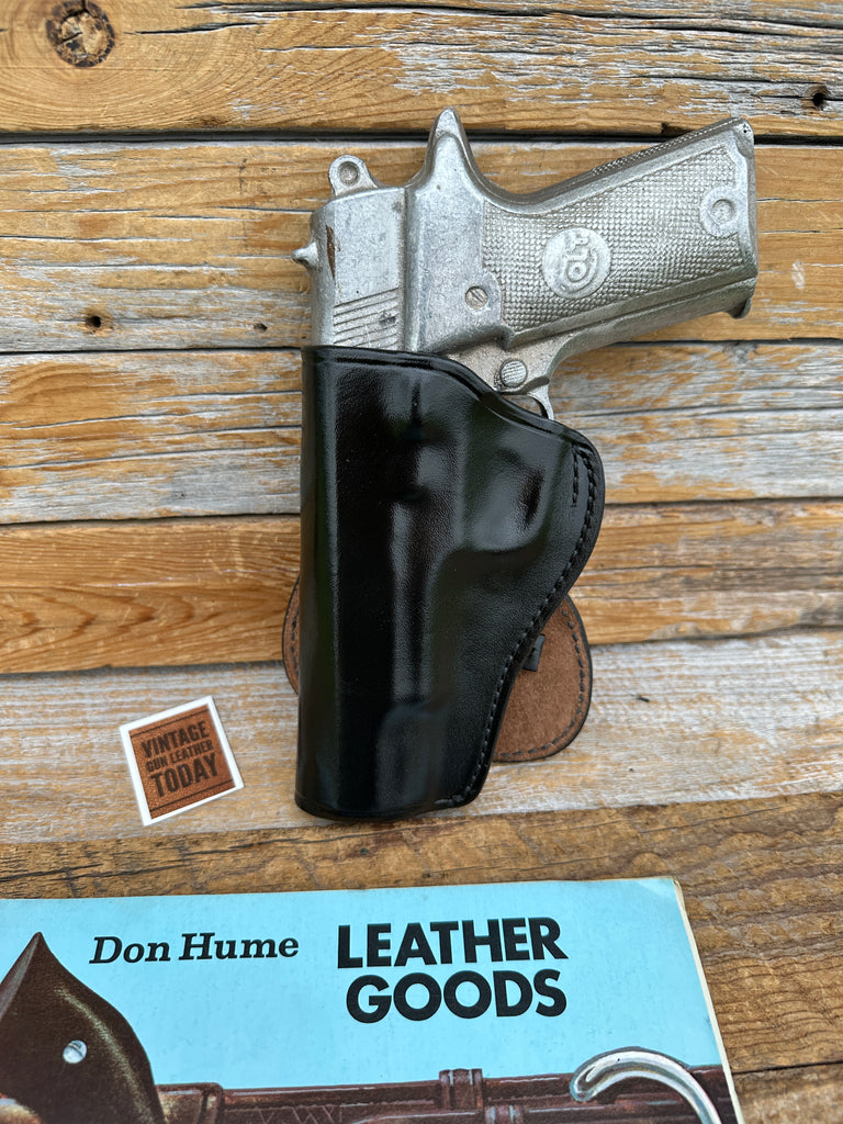Don Hume H720 34-5 Black Leather Paddle Holster For Colt Double Eagle