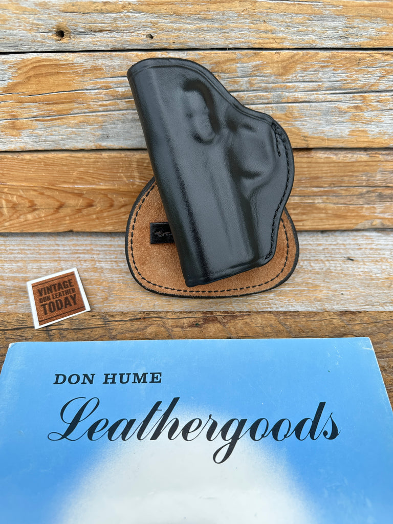 Vintage Don Hume H720 Black Leather Paddle Holster For KAHR KP9