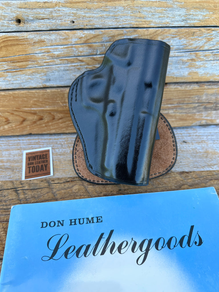 Don Hume H720 OT 53-9   Black Leather Paddle Holster For Taurus PT908 Right