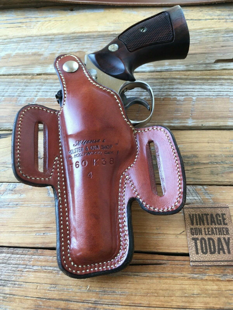 Alfonsos Brown Leather OWB Holster for S&W K Frame 4" Revolver