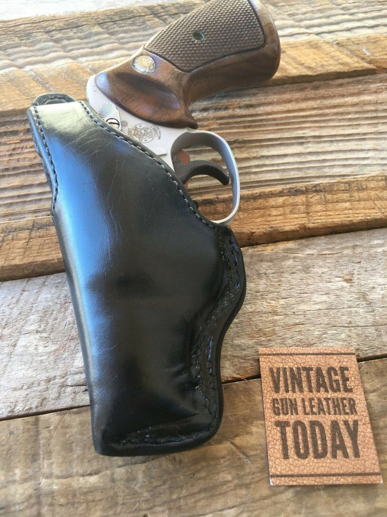 Vintage Alfonso's M36 Black Leather Lined Holster for S&W J Frame Colt 2" LEFT