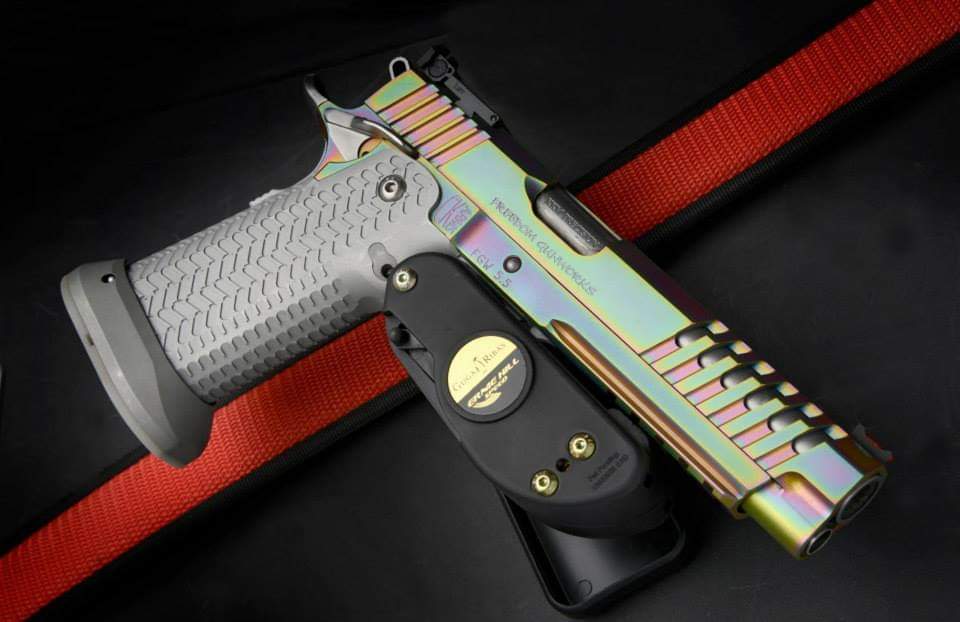 ERNIE HILL Adjustable Rigid Competition Shooting Gun Belt Polymer Lined 56 BLACK