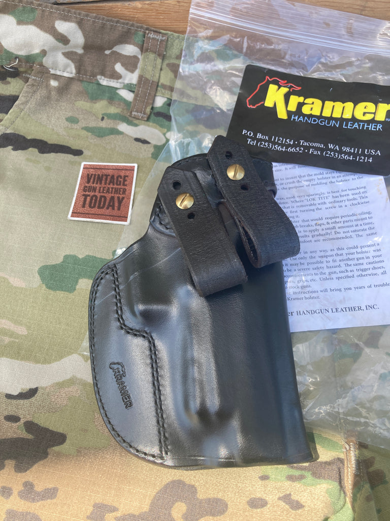 Kramer Black Horsehide Leather IWB Holster For Sig M17 / P320 Military Surplus