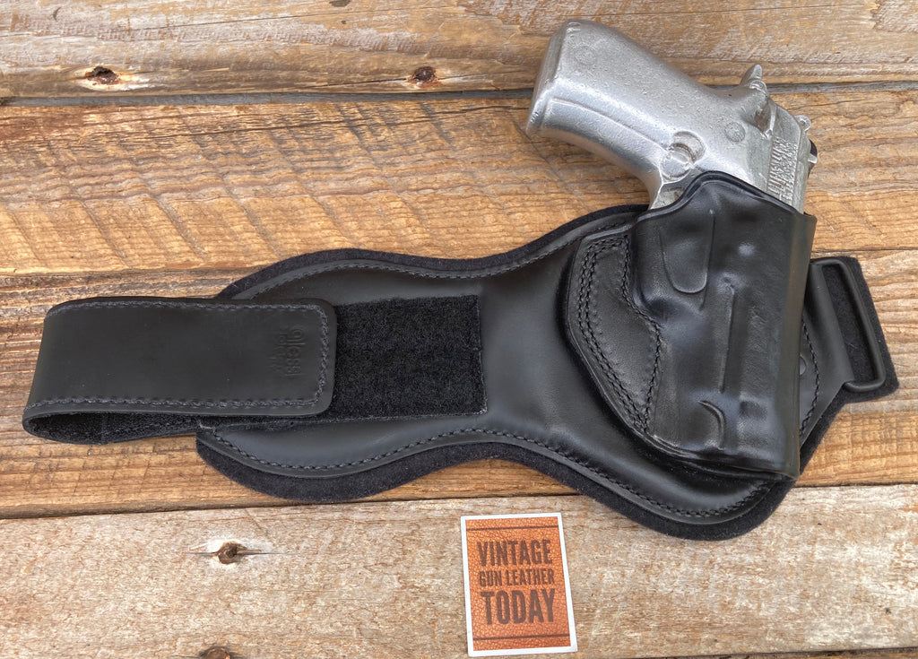 Beautiful Alessi Black Leather Ankle Holster For Beretta 85FS 84 Cheetah