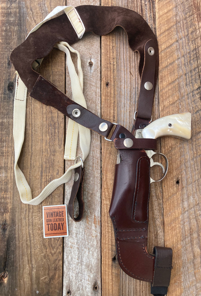 Vintage Smith & Wesson Leather Shoulder Holster For Small Revolver S&W Colt H&R