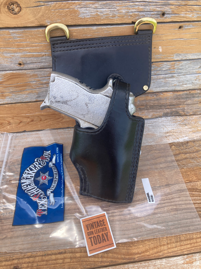 Tex Shoemaker Black Basketweave Lined Duty Holster For S&W 469 or 669 Right