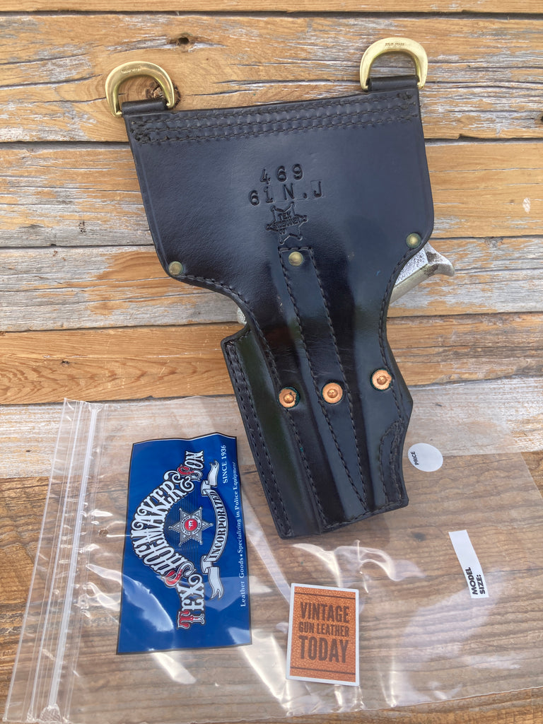 Tex Shoemaker Black Basketweave Lined Duty Holster For S&W 469 or 669 Right