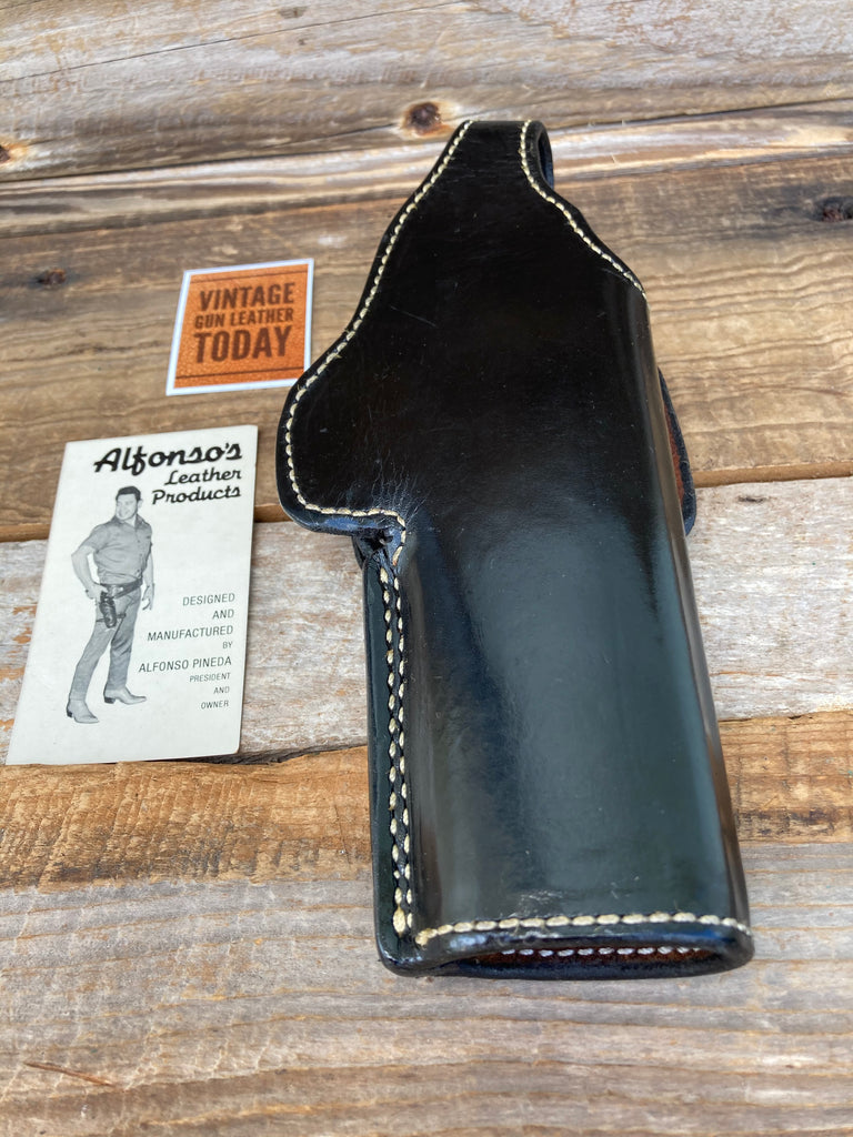 Alfonso's Black Leather Suede Lined Holster For Ruger P85 P89 Strong or Cross