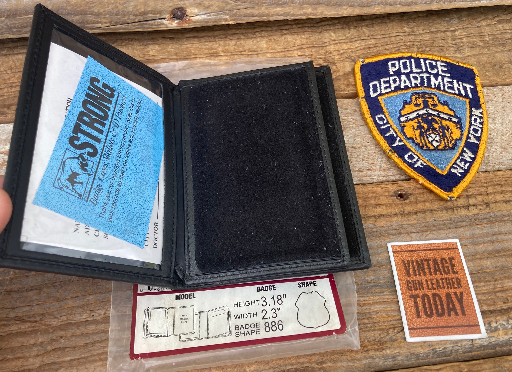 Baltimore Police Recessed Badge Wallet (Cutout PF135, 3.35 Baltimore Police Recessed Badge Wallet (Cutout PF135, 3.35