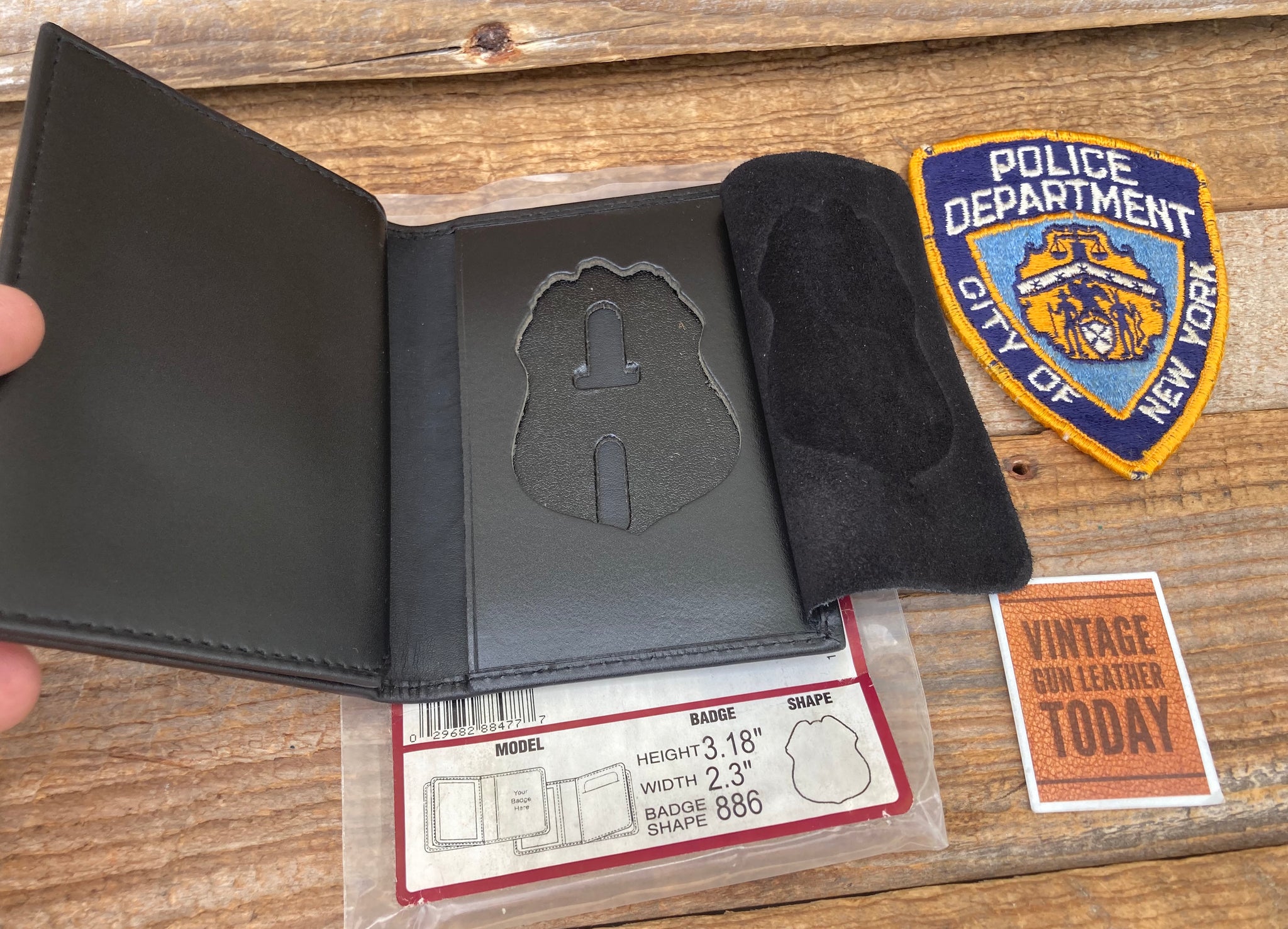 Detective Leather ID and Badge Wallet Police Law Enforcement Rothco 1134