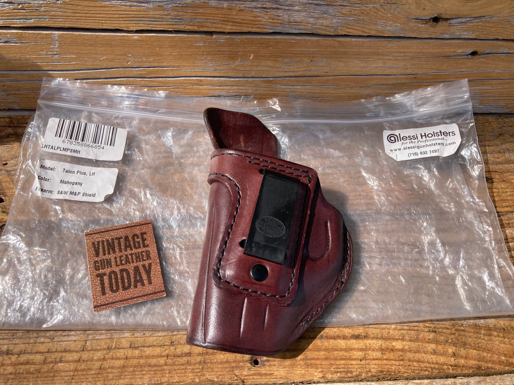 Lou Alessi Brown Leather Talon Plus IWB Holster For S&W M&P Shield LEFT