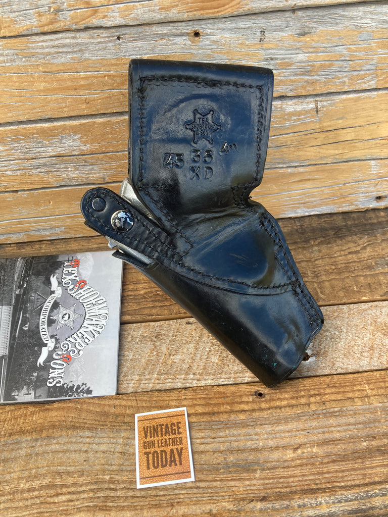 Tex Shoemaker Black Basketweave Leather 35K Border Holster For Sig P229 229