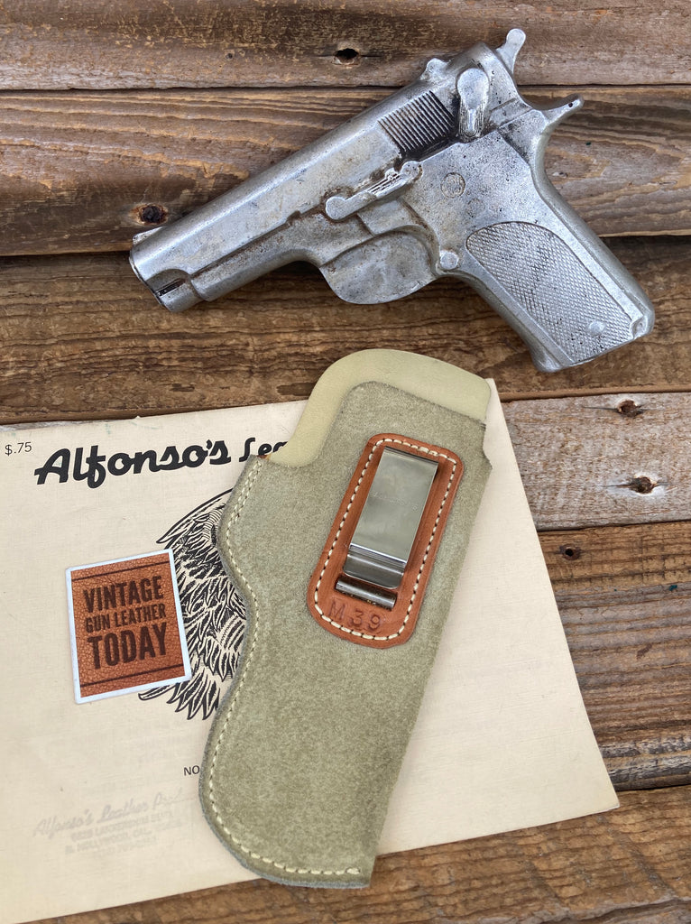 Alfonso's Tan Leather IWB Holster for Smith & Wesson S&W Model 39 Auto  Right