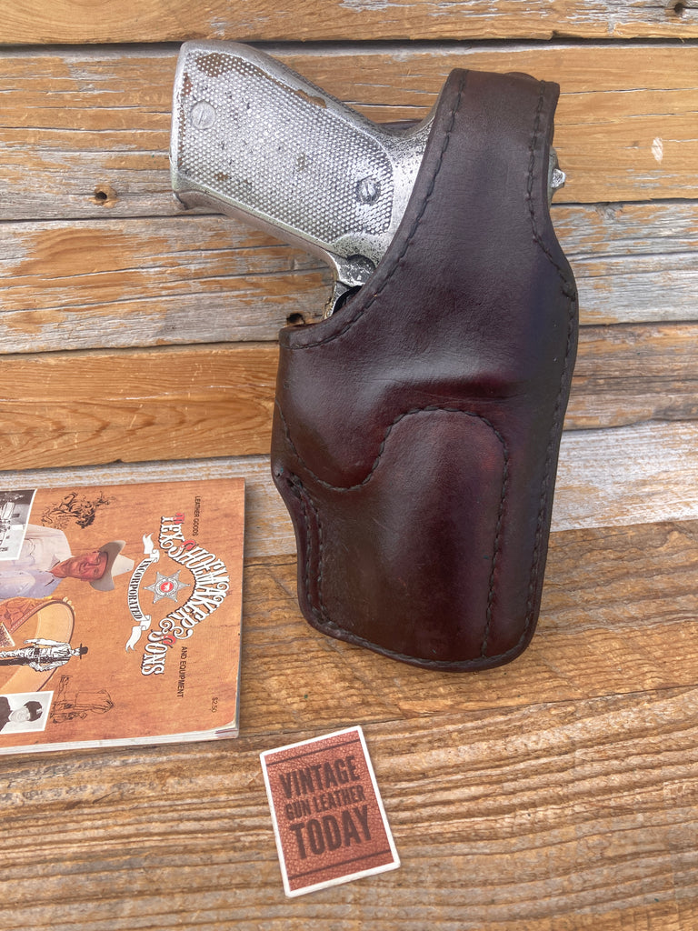Vintage Tex Shoemaker Brown Leather Lined Front Break Holster For Sig P220 220