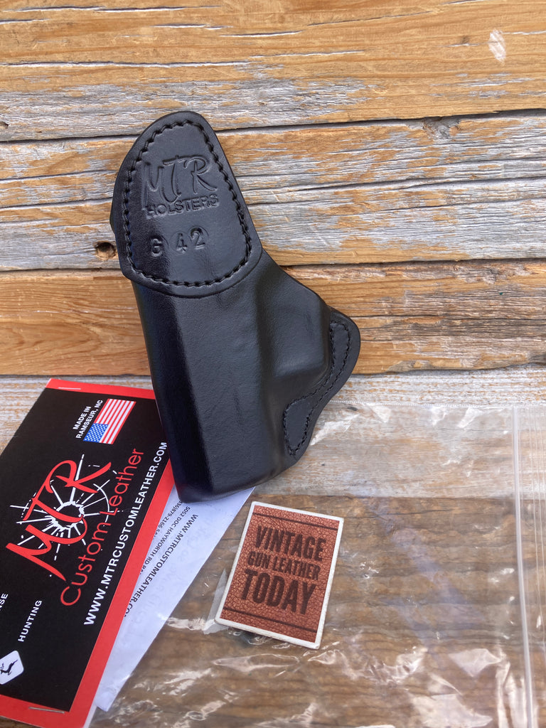 MTR Black Leather IWB Holster For GLOCK 42 G42 Right Draw