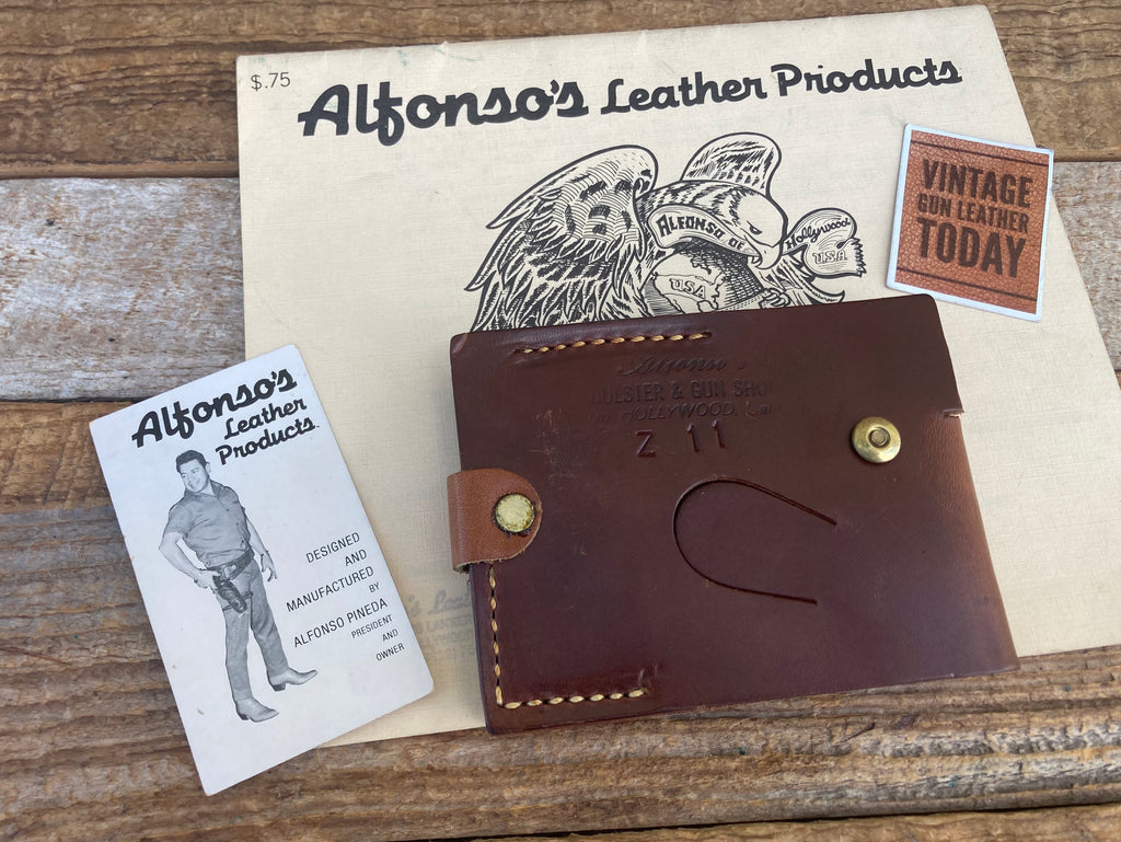 Alfonsos brown Leather Pocket Wallet Holster For North American .22 Derringer
