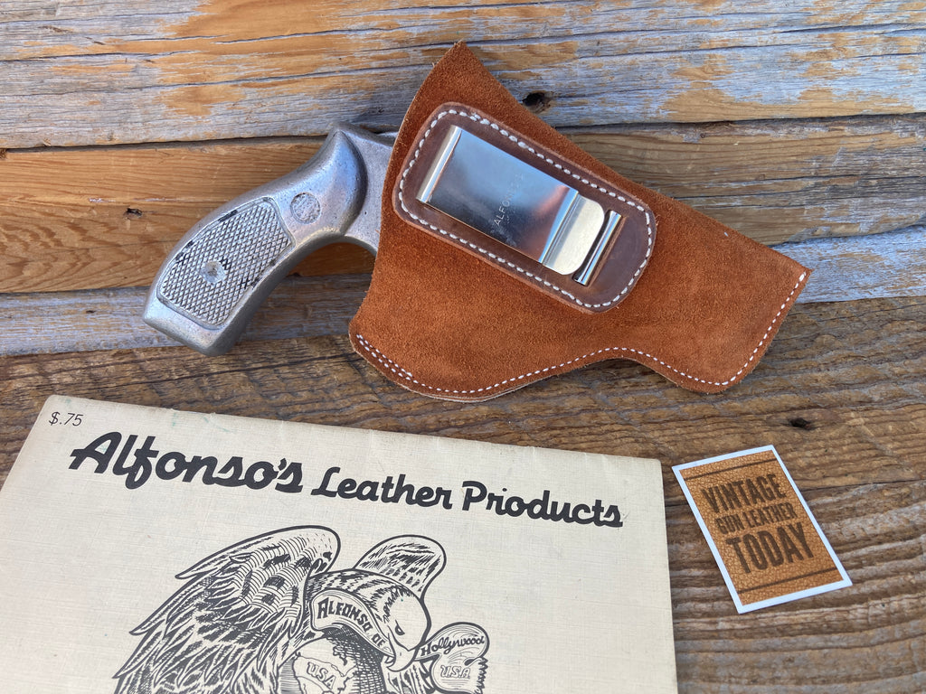 Vintage Alfonsos Brown Leather IWB Holster Right Left SOB For S&W K 2" to 2 1/2"