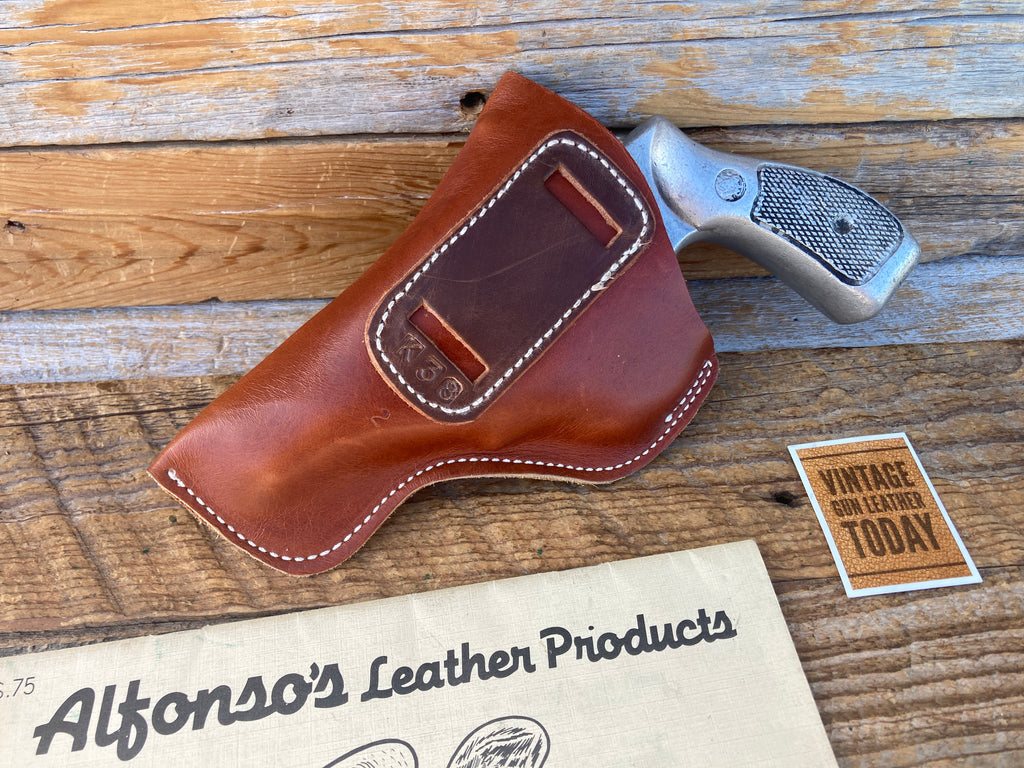 Vintage Alfonsos Brown Leather IWB Holster Right Left SOB For S&W K 2 1/2"
