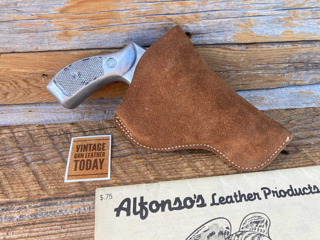 Vintage Alfonsos Brown Leather IWB Holster Right For S&W K 2" to 2 1/2" 19 10 15