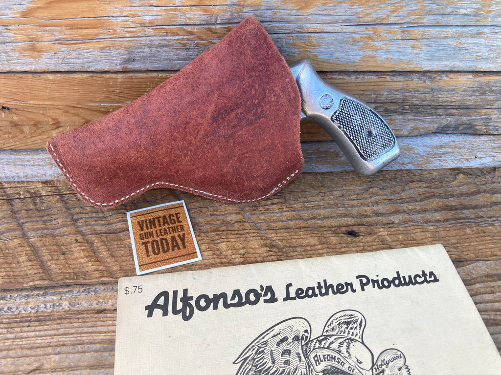 Vintage Alfonsos Rust Brown Leather IWB Holster Right For S&W K 2" to 2 1/2"