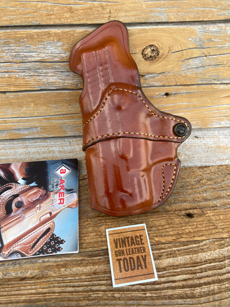 AKER DEA Brown Leather IWB Holster For Springfield Armory XD 3 3" RIGHT