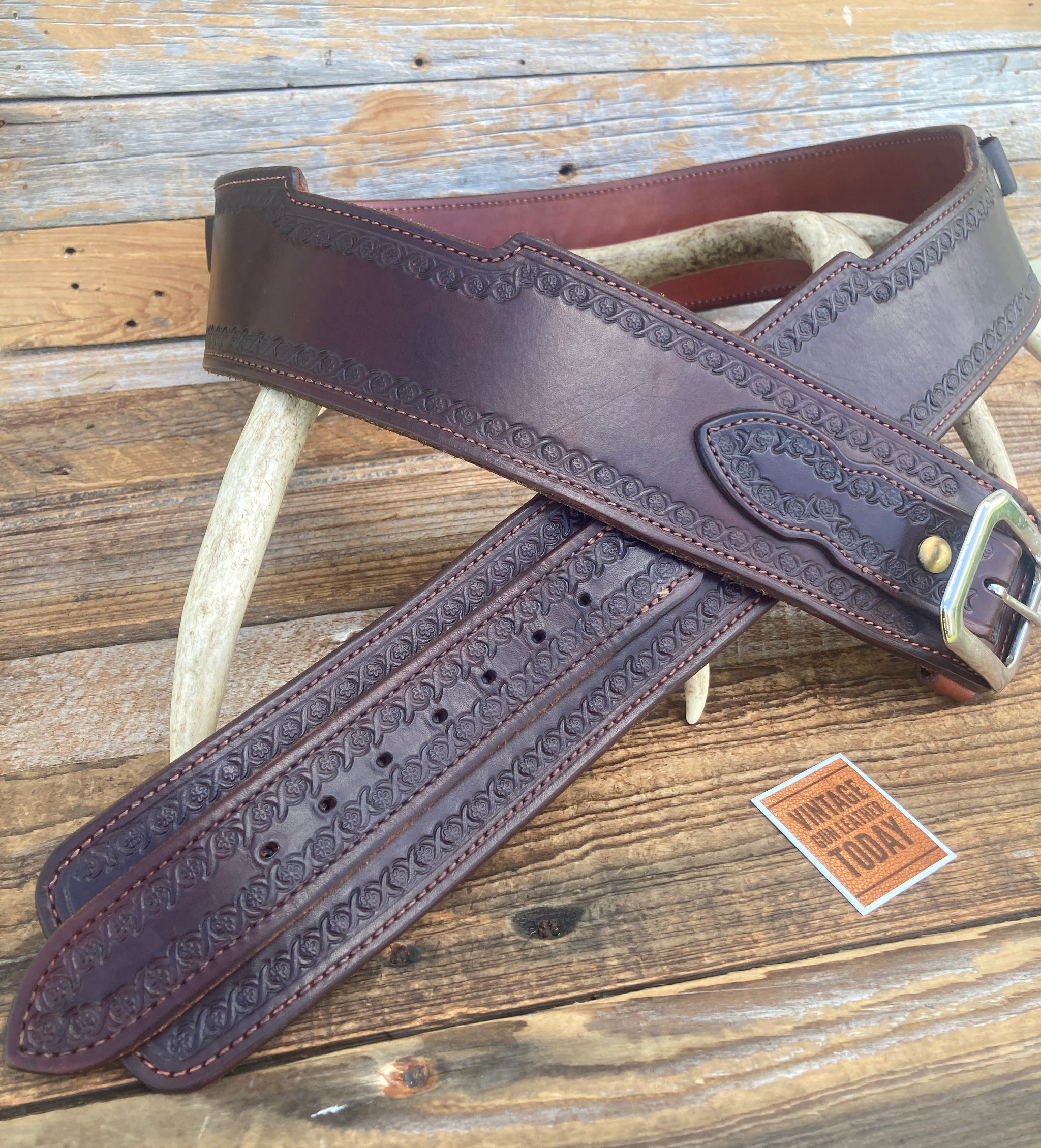 Bianchi Frontier Gunleather Cartridge Gun Belt .44 45 50 Leather