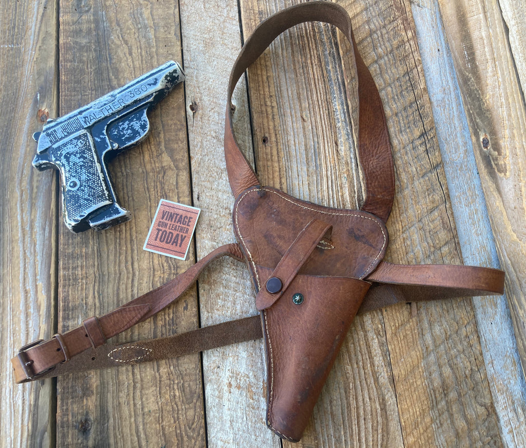 Vintage WW2 World War Two GI Bring Back Shoulder Holster For Small German Auto
