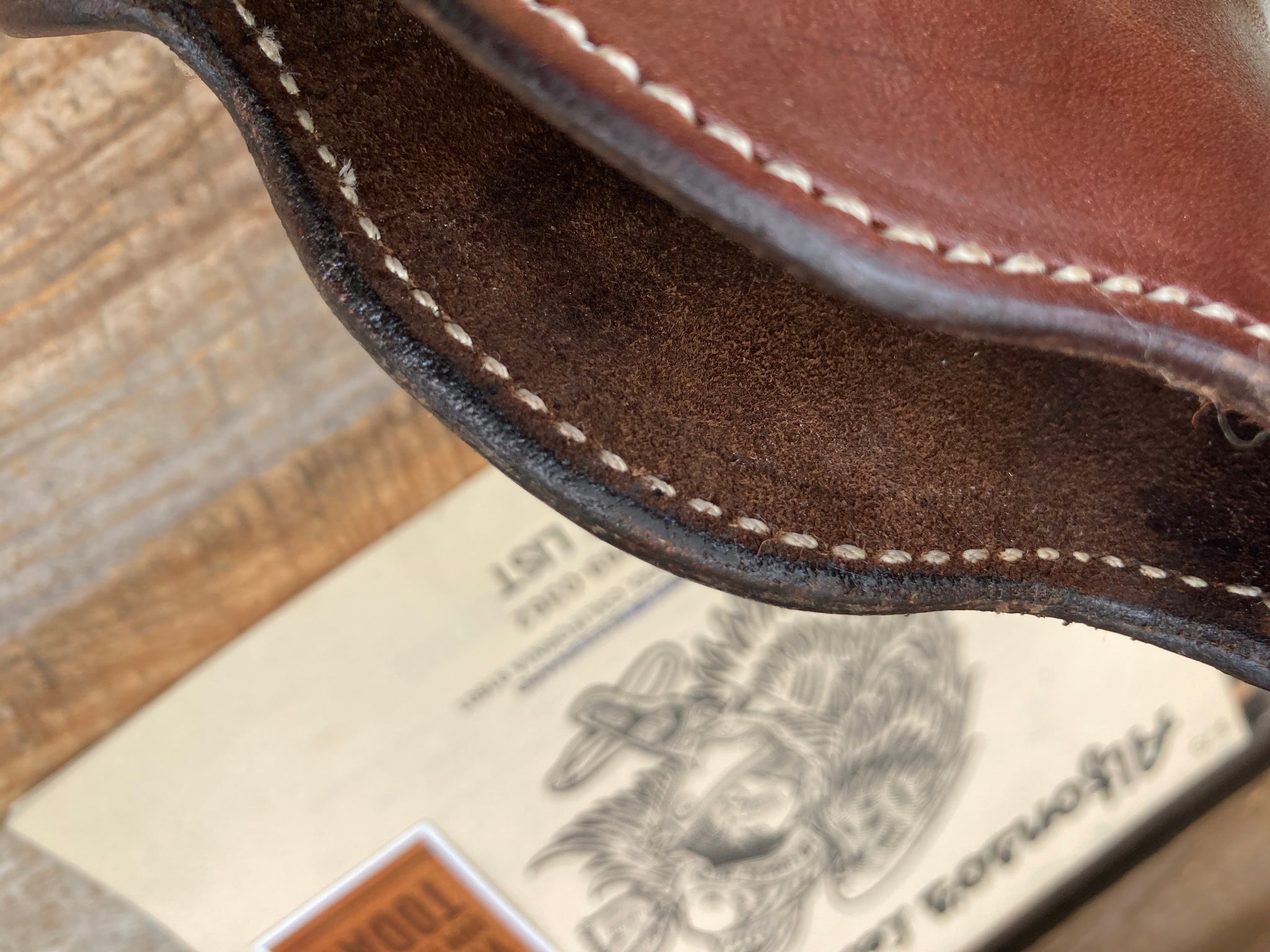 Vintage Alfonso's H15 Brown Leather Holster – Suede Lined, OWB Belt – Fits .22/.25 Colt 1908, Beretta 950 – USA-Made