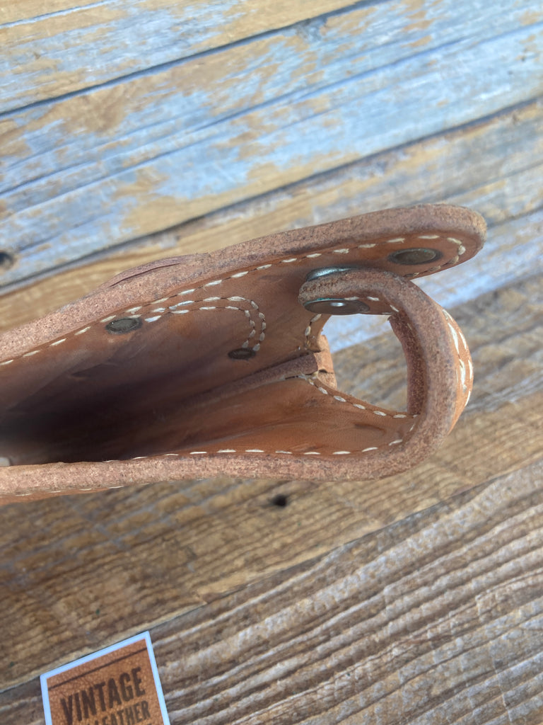 Vintage Tex Shoemaker 51PL OWB Paddle Holster For Ruger P90 Brown Basketweave