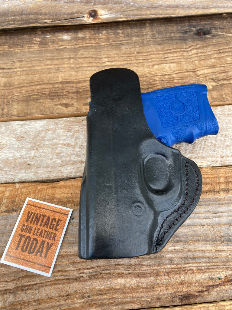 Black Leather Right Draw IWB Holster For S&W Bodyguard .380 W Insight Laser