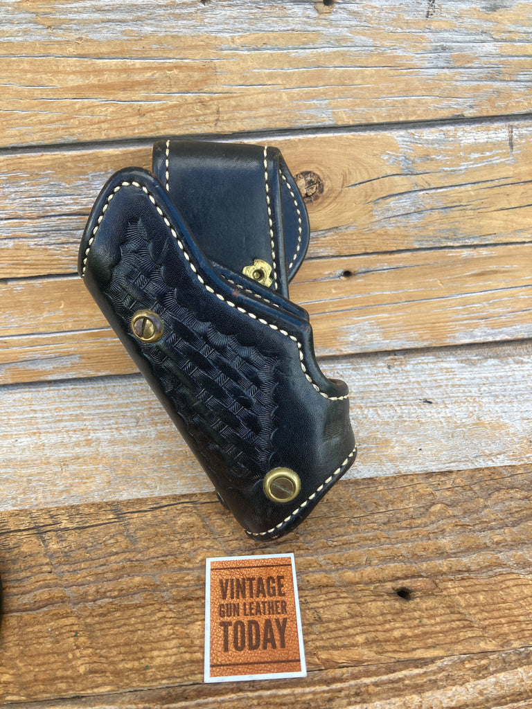 Ernie Hill Speed Black Basket Leather Competition Holster for GLOCK 20 G20
