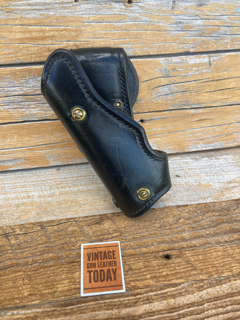 Ernie Hill Speed Plain Black Leather Competition Holster for S&W 745