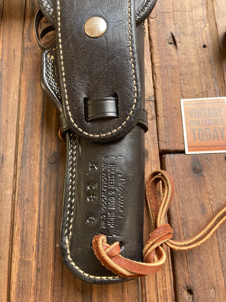 Alfonso's Black Leather Smooth Lined Western Holster for 6" K Frame