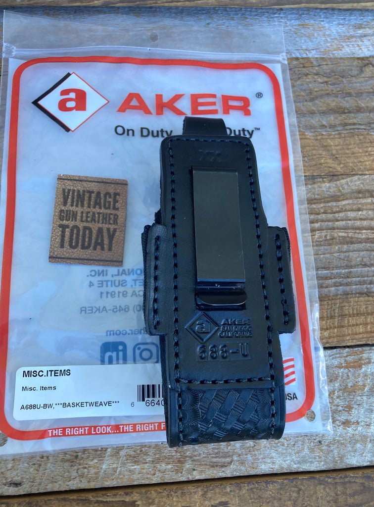 AKER Universal Radio Phone Holder Multi Black w/ Clip 6.5" x 3" 1 3/4" Basket