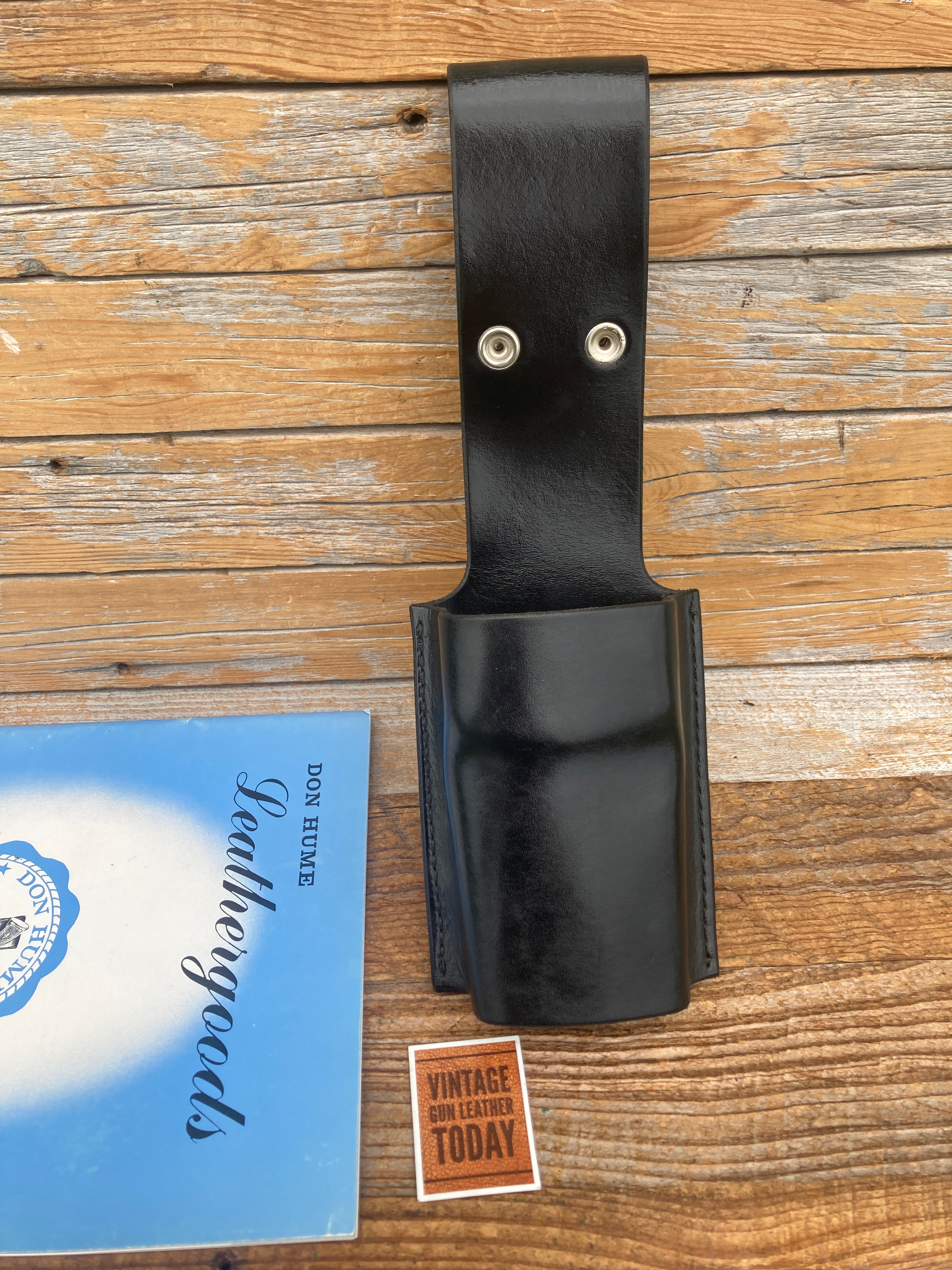 Don Hume Black Leather Holster For GARRETT Hand Scanner For Metal Dect ...