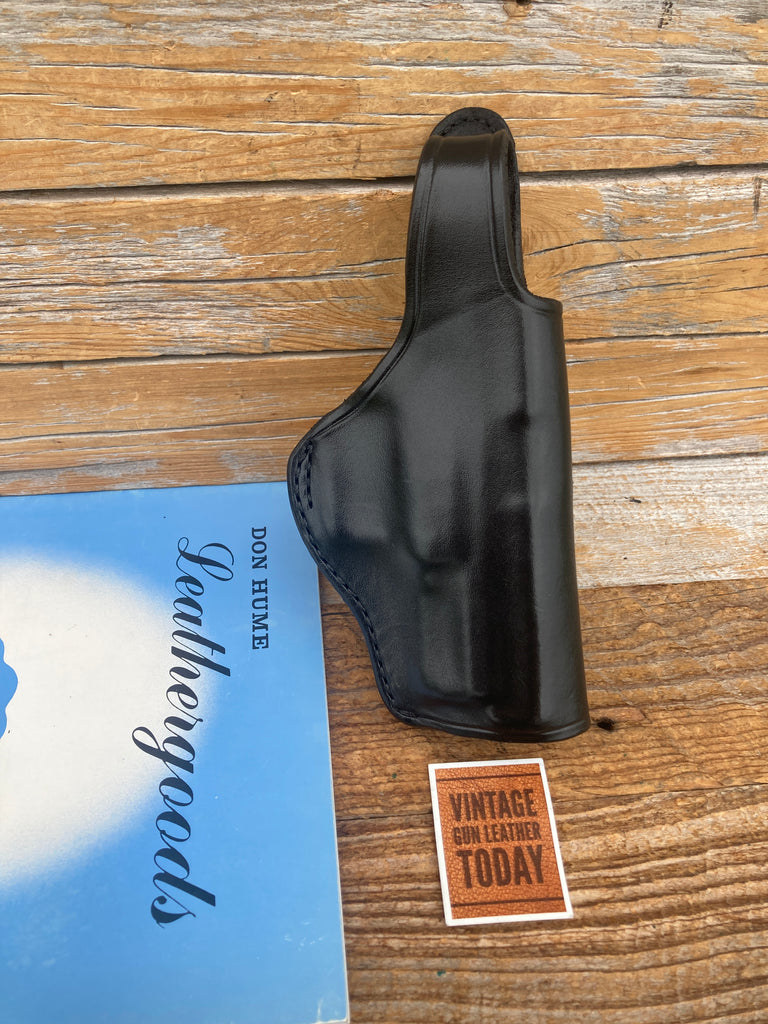 Don Hume H 727 High Ride Black Leather Holster For Springfield 9 / 40 4" Right