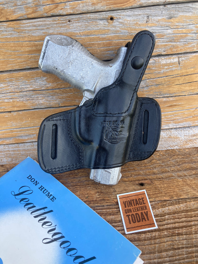 Vintage Don Hume H717 Black Leather Holster For S&W Smith & Wesson 99 .40 LEFT