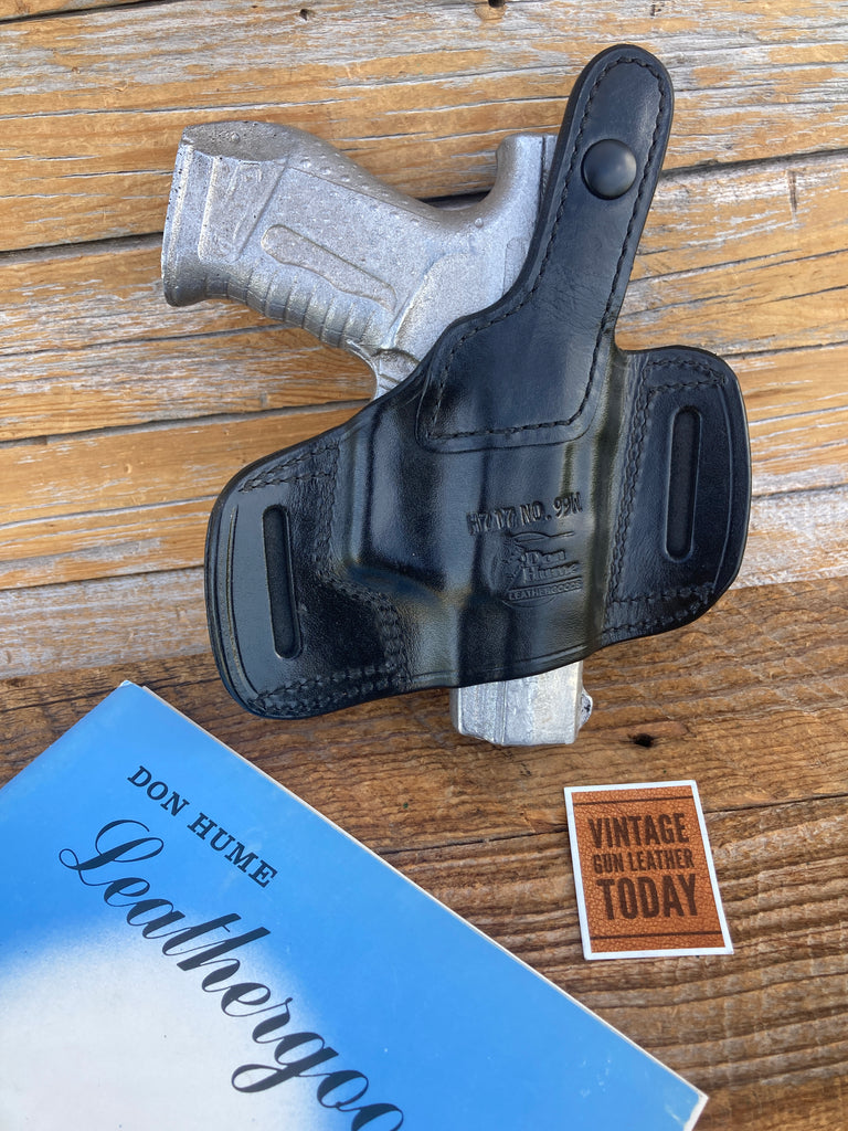 Vintage Don Hume H717 Black Leather OWB Holster For Walther P99 LEFT
