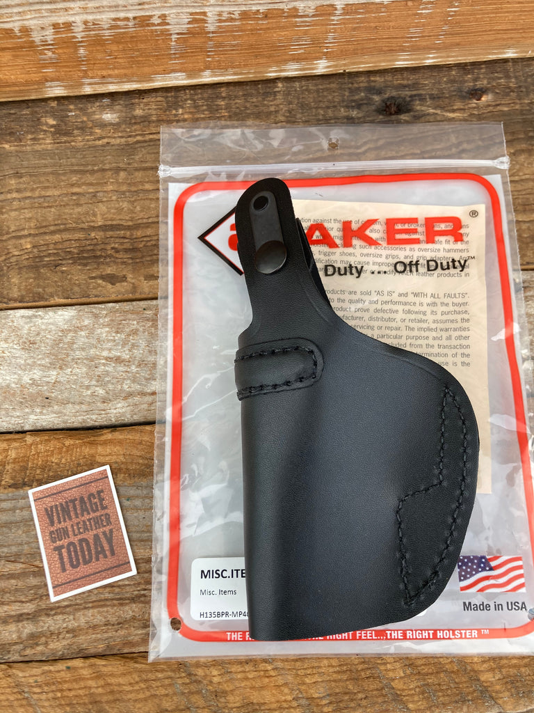 Discontinued AKER Black Leather IWB Spring Special Holster For S&W M&P 40C Right